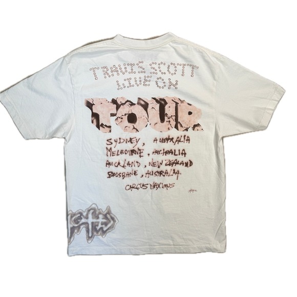 Travis Scott Circus Maximus 2024 Australia Tour Tee White Large DEADSTOCK - Picture 6 of 8
